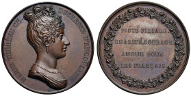 FRANCIA Maria Teresa Carlotta di Borbone (1778-1851) Medaglia senza data (XIX sec.) Omaggio alla Duchessa d'Angouleme - Opus: Gayrard, Collignon manca...