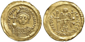 Giustiniano I (527-565) Solido Zecca: Roma - Sear 291 AU (g 4,37) RR

Status: BB-SPL