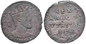 NAPOLI Carlo V d'Asburgo (1516-1554) Carlino - Magl. 55/1 AG (g 3,37) R Debolezza sul volto al D/.

Status: BB+