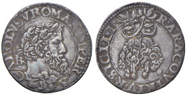 NAPOLI Carlo V d'Asburgo (1516-1554) Carlino - Magl. 64 AG (g 3,05) R

Status: M.di BB