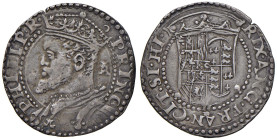 NAPOLI Filippo II d'Asburgo (1554-1598) Tarì - Magl. 39 AG (g 5,84) RR

Status: M.di BB