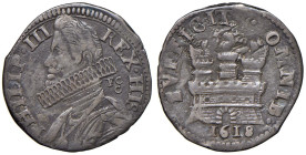 NAPOLI Filippo III d'Asburgo (1598-1621) 15 Grana 1618 - Magl. 20 AG (g 3,64) R

Status: BB+/qSPL