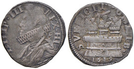 NAPOLI Filippo III d'Asburgo (1598-1621) 15 Grana 1619 - Magl. 21 AG (g 3,68) R

Status: qBB/BB+