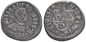 NAPOLI Filippo IV d'Asburgo (1621-1665) Carlino 1634 - Magl. 38 AG (g 2,65) R

Status: qBB