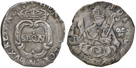 NAPOLI Repubblica napoletana (1647-1648) 15 Grana 1648 - Magl. 2 AG (g 4,97) RR Contrassegno lettera H. Bell'esemplare, di peso pieno e non tosato com...