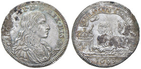 NAPOLI Carlo II d'Asburgo (1674-1700) Carlino 1683 - Nomisma 66 AG (g 2,84) RR Modeste ossidazioni altrimenti di ottima qualità.

Status: SPL
