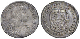 NAPOLI Carlo II d'Asburgo (1674-1700) Carlino 1688 - Nomisma 76 AG (g 2,55) RR

Status: BB+/qSPL