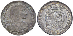 NAPOLI Carlo II d'Asburgo (1674-1700) Carlino 1689 - Nomisma 81 AG (g 2,57) NC

Status: qFDC