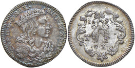 NAPOLI Carlo II d'Asburgo (1674-1700) Carlino 1695 - Nomisma 90 AG (g 2,21) RR Bellissima patina.

Status: SPL