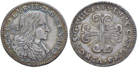 NAPOLI Carlo II d'Asburgo (1674-1700) 8 Grana 1688 - Nomisma 96 AG (g 2,03) R

Status: BB+