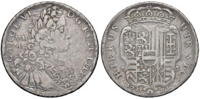 NAPOLI Carlo VI d'Asburgo (1711-1734) Piastra 1731 - Nomisma 167 AG (g 24,82) RR T/treccia.

Status: qBB