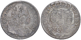 NAPOLI Carlo VI d'Asburgo (1711-1734) Mezza piastra 1733 - Nomisma 186 AG (g 12,27) R T/treccia.

Status: MB+