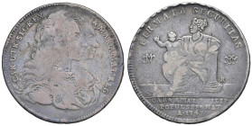 NAPOLI Carlo di Borbone (1734-1759) Piastra da 120 grana 1747 - Nomisma 264 AG (g 24,83) RR

Status: MB