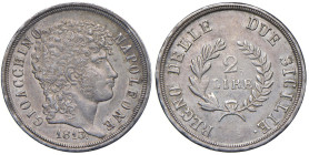 NAPOLI Gioacchino Napoleone Murat (1808-1815) 2 Lire 1813 - Nomisma 742 AG (g 10,02) RR

Status: qSPL