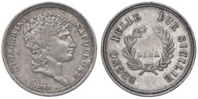 NAPOLI Gioacchino Napoleone Murat (1808-1815) Lira 1813 - Nomisma 747 AG (g 4,96) Debolezza centrale.

Status: BB