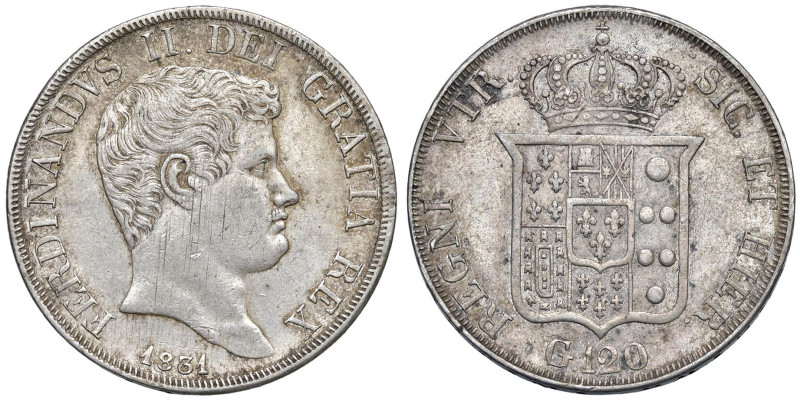 NAPOLI Ferdinando II di Borbone (1830-1859) Piastra da 120 grana 1831 - Nomisma ...