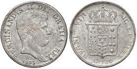 NAPOLI Ferdinando II di Borbone (1830-1859) Piastra da 120 grana 1833 - Nomisma 926 AG (g 27,52) NC

Status: qSPL/SPL
