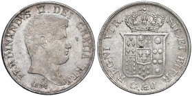 NAPOLI Ferdinando II di Borbone (1830-1859) Piastra da 120 grana 1834 - Nomisma 927 AG (g 27,50)

Status: BB-SPL