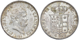 NAPOLI Ferdinando II di Borbone (1830-1859) Piastra da 120 grana 1855 - Nomisma 963 AG (g 27,59) Minimi segnetti da contatto, ma ottimo esemplare.

...