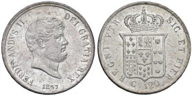 NAPOLI Ferdinando II di Borbone (1830-1859) Piastra da 120 grana 1857 - Nomisma 968 AG (g 27,64) Minimi segnetti da contatto, ma ottimo esemplare.

...