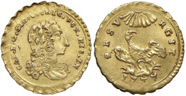 PALERMO Carlo di Borbone (1734-1759) Oncia 1737 - MIR 564/3 AU (g 4,44)

Status: SPL