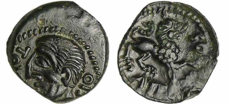 France - Carnutes - Bronze TOVTOBOCIO ATEPILOS (60-40 av. J.-C.)
A/TOVTOBO-CIO ...