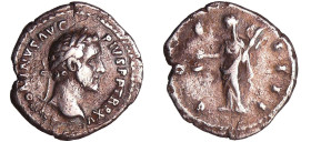 Antonin le Pieux - Denier (149, Rome) - La Paix
A/ ANTONINVS AVG PIVS P P TR P XII. Tête laurée à droite. 
R/ COS IIII. La Paix debout à gauche tena...