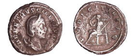 Etruscille - Antoninien (250, Rome) - La Pudeur
A/ HER ETVSCILLA AVG Buste drapé et diadémé à droite. 
R/ PVDICITA AVG. La Pudeur assise à gauche, r...