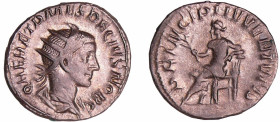 Hérennius - Antoninien (251, Rome) - Apollon
A/ Q HER ETR MES DECIVS NOB C. Buste radié et drapé à droite. 
R/ PRINCIPI IVVENTVTIS. Apollon assis à ...