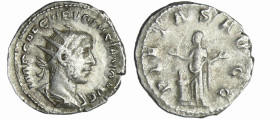 Volusien - Antoninien (251-252, Milan) - La Piété
A/ IMP CAE C VIB VOLVSIANO AVG Buste radié et drapé à droite. 
R/ PIETAS AVGG. La Piété debout à g...