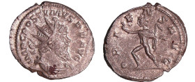 Postume - Antoninien (265-8, Colonia Agrippinensis) - Le Soleil
A/ IMP C POSTVMVS P F AVG Buste radié et drapé à droite. 
R/ ORIENS AVG. Le Soleil m...