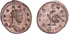 Carus - Aurélianus (282-283, Lyon)
A/ DIVO CARO PIO Tête radiée à droite.
R/ CONSECRATIO // IIII Aigle.
SUP
C.18-RCV.12394 ($85)-RIC.29
 Bill ; 3...