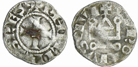 France - Philippe II Auguste (1180-1223) - Denier tournois
A/ + PHILIPVS REX. Croix. 
R/ + TOVRVNS CIVIS. Châtel tournois.
TB
Dy.177-C.-L.194
 Ar...