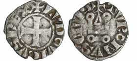France - Louis IX (1245-1270) - Denier tournois
A/ + LVDOVICVS REX. Croix. 
R/ + TVRONVS CIVIS. Châtel tournois. 
TTB
Dy.193-C.184-L.201
 Ar ; 0....