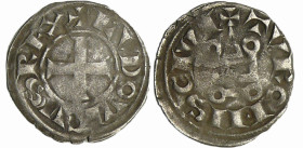 France - Louis IX (1245-1270) - Denier tournois
A/ + LVDOVICVS REX. Croix. 
R/ + TVRONVS CIVIS. Châtel tournois. 
TTB
Dy.193-C.184-L.201
 Ar ; 0....