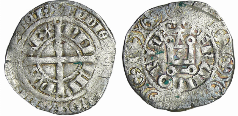 France - Philippe VI (1328-1350) - Gros à la couronne 4ème émission (6 avril 134...