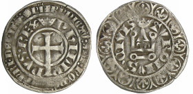 France - Philippe VI (1328-1350) - Gros à la queue - (27 septembre 1348 et 15 janvier 1349)
A/ PHILIP | PVS REX. Croix latine coupant la légende en b...