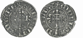 France - Philippe VI (1328-1350) - Double tournois - 1er type - 1ère émission (1 janvier 1337)
A/ + PHILIPPVS D G REX. Deux lis superposés, accostés ...