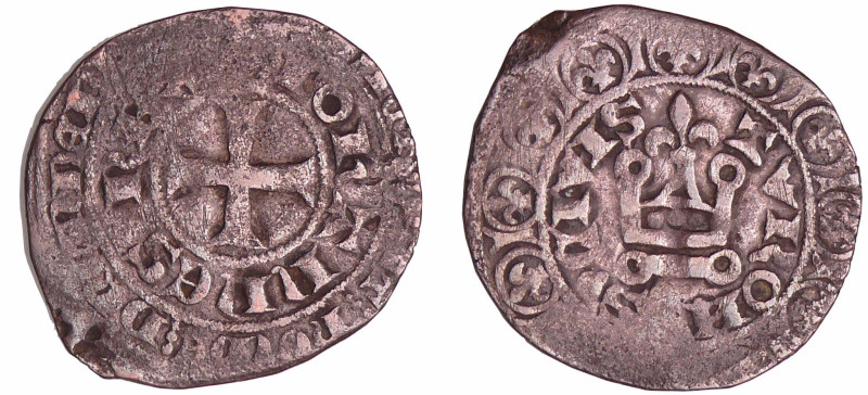 France - Jean II le Bon (1350-1364) - Blanc au châtel fleurdelisé - 2ème émissio...