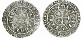 France - Jean II le Bon (1350-1364) - Gros blanc à la couronne (26 mars 1357)
A/ + IOhAnnES• DEI• GRA, (N onciales), légende extérieure : BNDICTV: SI...
