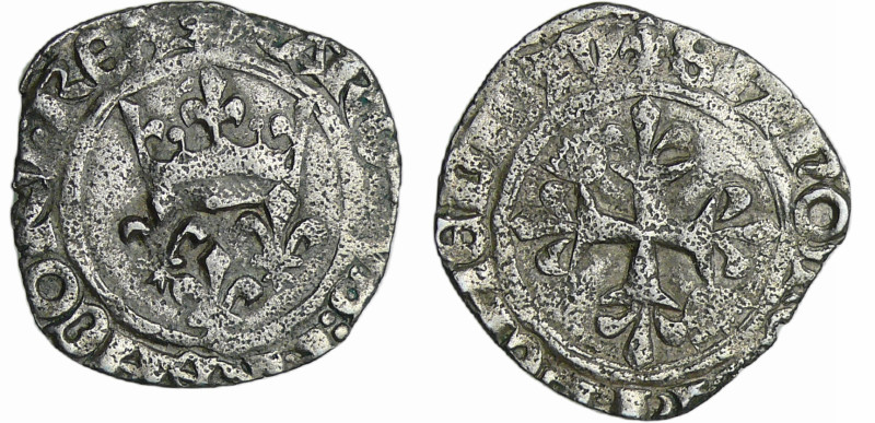 France - Charles VI (1380-1422) - Gros florette - 1ère émission (10 mai 1417)
A...