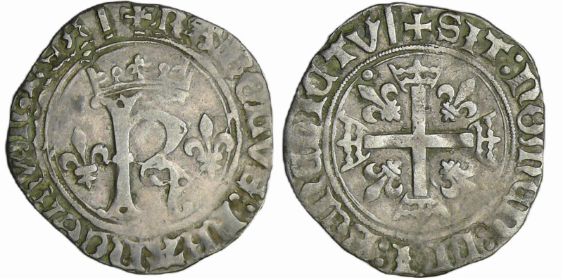 France - Charles VIII (1483-1498) - Karolus ou dizain (11 septembre 1488) - Sain...