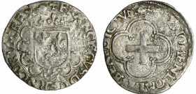France - François 1er (1515-1547) - Douzain à la croisette - 2ème type - Z (Rennes)
A/+ FRANCISCVS: DEI: GRA: FRANCORVM (Mm) REX. Ecu de France dans ...