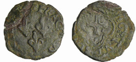 France - François 1er (1515-1547) - Double tournois à la croisette - Villefranche de Rouergue
A/ + FRACISCVS:D:G:F:RX. Trois lis. 
R/ + SIT:NOMEN:DO...