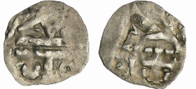 France - Normandie - Henry Ier Beauclerc d'Angleterre - Denier dégénéré
Henry Ier d'Angleterre (1106-1135). A/ Temple avec une croix en son centre.
...