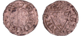 France - Bretagne - Duché de Bretagne - Jean Ier - Denier
Jean Ier Le Roux (1237-1286). A/ + IOHANNES DVX Croix.
R/ + BRITANIE Ecu échiqueté de Dreu...