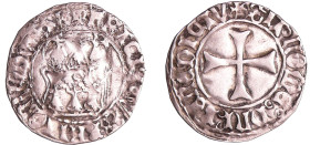 France - Bretagne - François II - Blanc d'argent à la targe (Rennes)
François II (1458-1488). A/ FRANCISCVS: BRITOn: DVX R. Ecu à huit mouchetures. ...