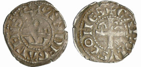 France - Comté d'Anjou - Charles de Valois - Denier
Charles de Valois (1246-1285). A/ CAROLVS COmES. Croix cantonnée d'un oméga et d'un lis.
R/ + An...