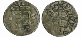 France - Orléanais - Comté de Chartres - Eudes II - Obole
Eudes II (1004-1037). A/ Tête chinonaise entre deux besants, avec un besant pour figurer l'...