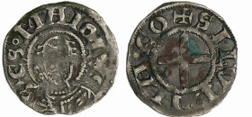 France - Bourbonnais - Prieuré de Souvigny - Denier
A/ SES MAIOLVS. Buste de Saint Mayeul tenant une crosse à gauche.
R/ + SILVINIACO. Croix non can...
